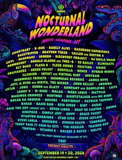 Nocturnal Wonderland (2x 2 Day GA Wristbands)