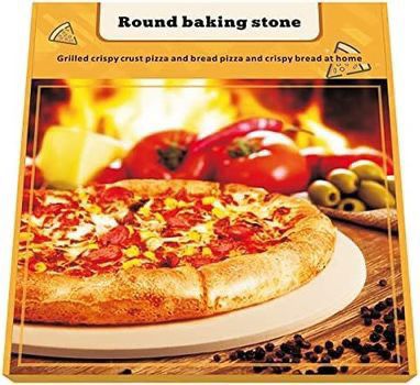 14" Round Cordierite Pizza Stone for Grill and Oven Baking Stone Cooking Grilling BBQ ⭐️NEW⭐️