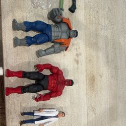 Gray Hulk And Red Hulk Figures [has Pieces For Sets]