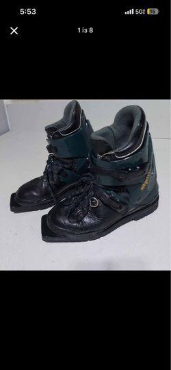 Alpina 75mm Telemark Leather Ski Boots Men's EUR 41 / US 8 / MP 26.5