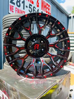 Revenge Alloy Wheel Black Red Milled