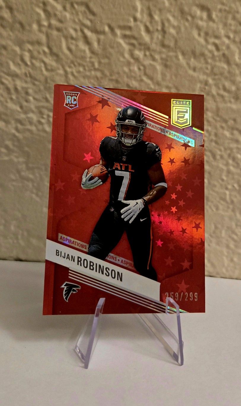 2023 Donruss Elite Rookies Aspirations Stars /299 Bijan Robinson #104 Rookie RC