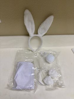 White Bunny Costume Accessory Set
