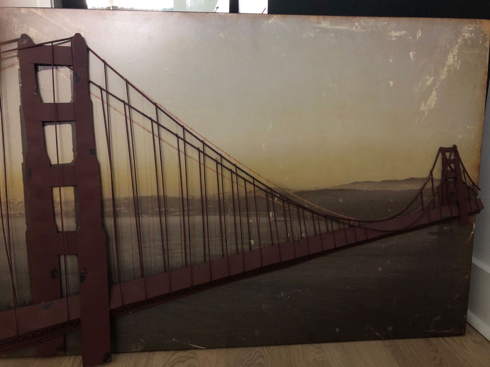Metal Golden Gate Bridge Art