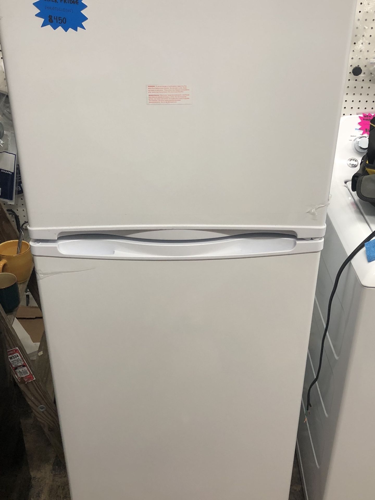 New 9.8 Cubic Ft Haier Fridge