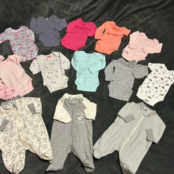 premature baby girls clothes bundle 