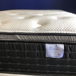 ⭐Hybrid Mattress & Box Spring 14” Cool Silk new plush⭐
