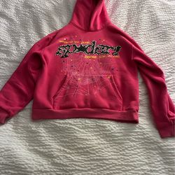 Sp5der hoodie pink
