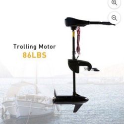 86 LBS Trust Electric, Trolling Motor For A Fishing Boat Freshwater Or Salt Water