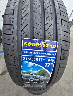 215/55R17 Goodyear Assurance Triplemax New Tires Mount And Balanced