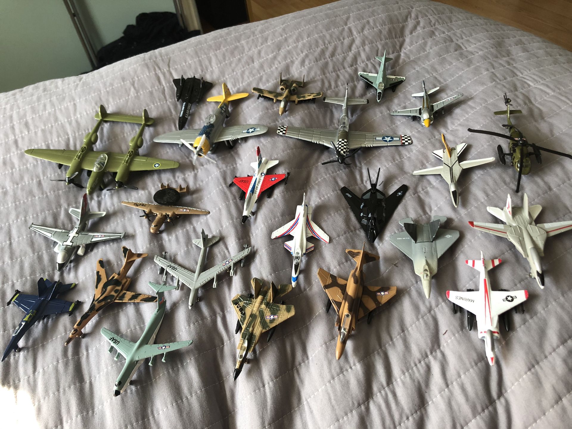 toy planes and helicopters collection