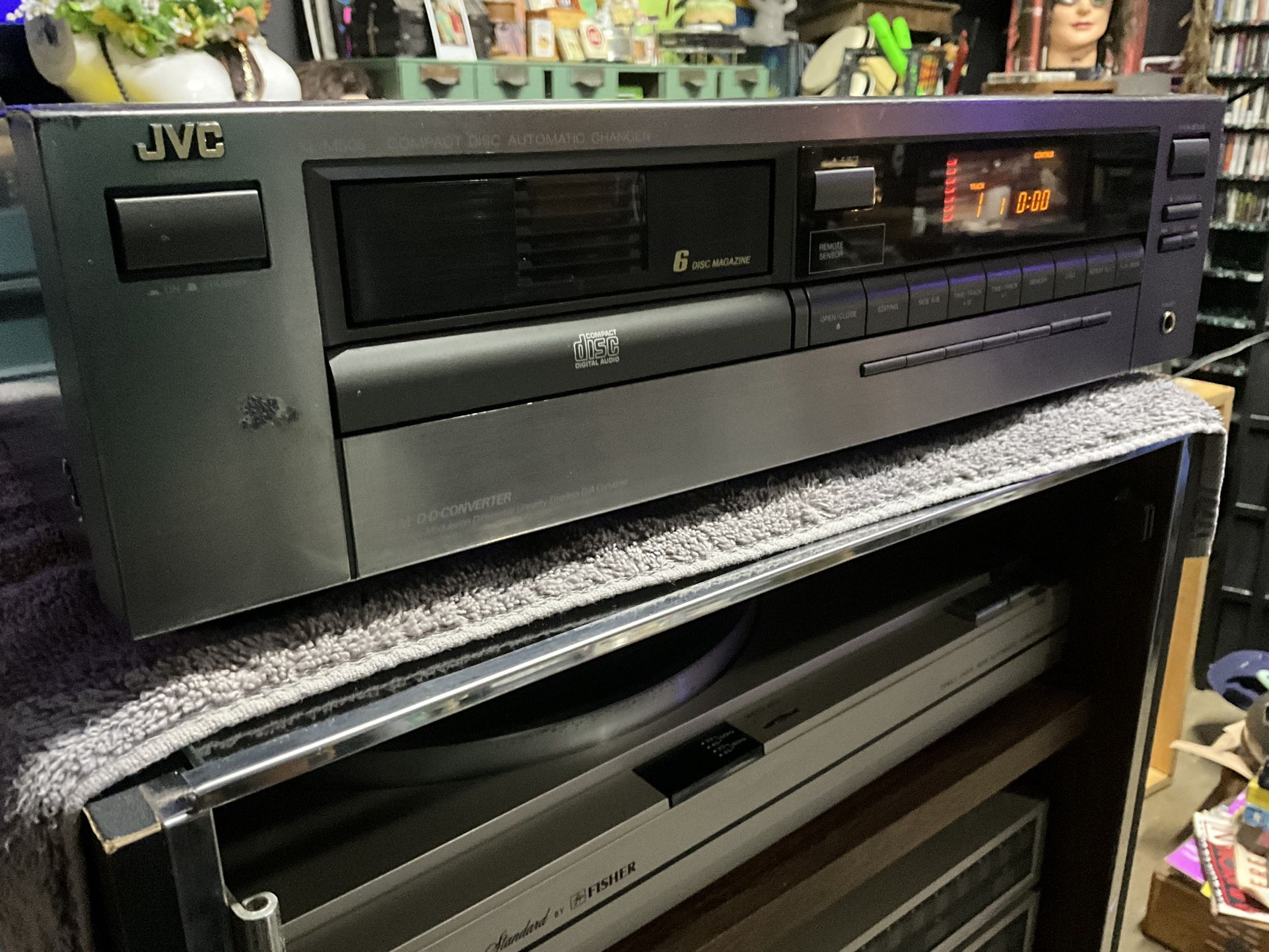 JVC XL-M505 6 Disc Magazine Cartridge CD Player Changer Tested & Working