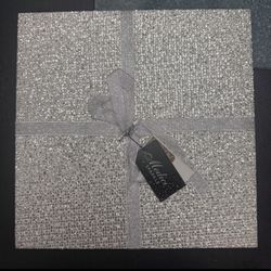 Silver Glitter Place Mats