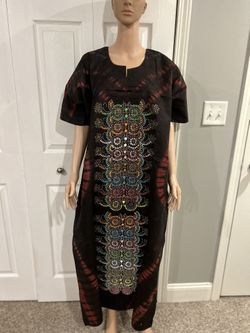 Kampala/Adire Dress With Stones For Women 