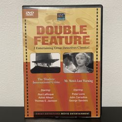 Great Detectives Double Feature DVD 4 Movies Shadow Mr Moto Love Laughs Pot Gold