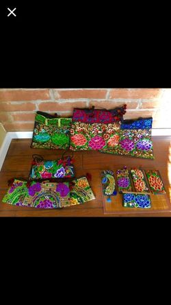 Ladies hand bags and wallets.