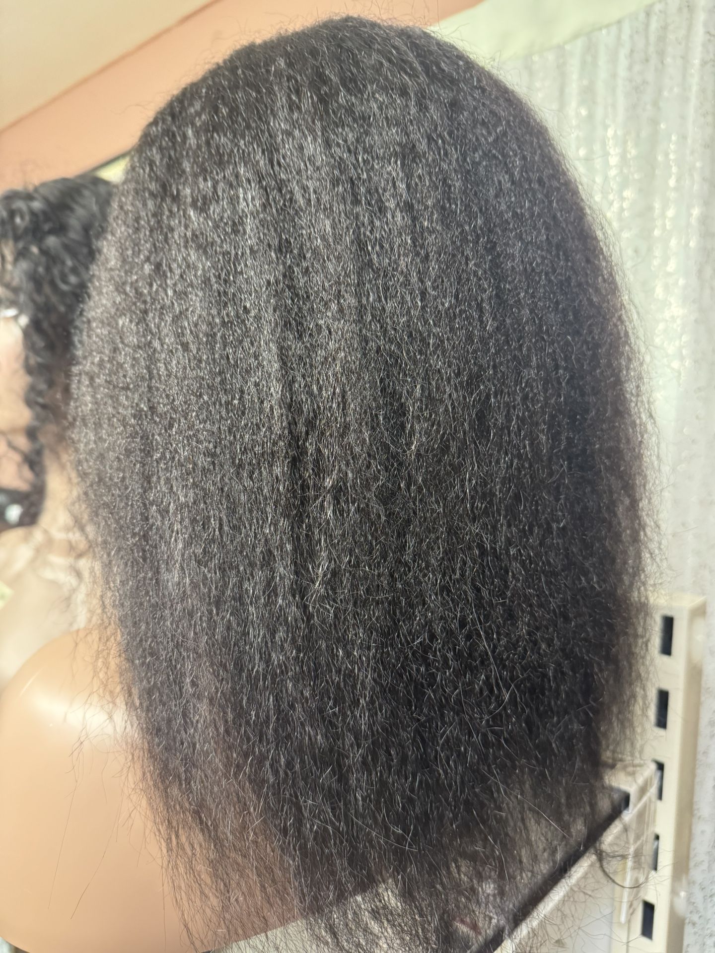 16” Kinky Straight Human Hair 