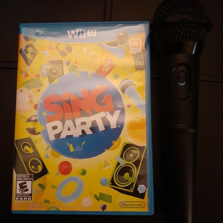 Wii U Game ...sing Party With Nintendo Mic !!!