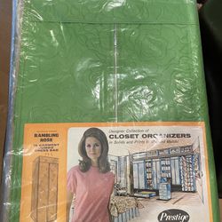 Vintage Prestige Designer closet organizer in rambling rose green