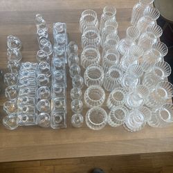 Clear small bud vases (63x)