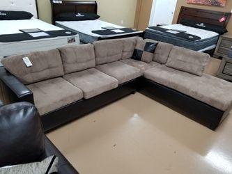 GET NEW SECTIONAL WITH PILLOWS