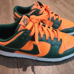 Nike Dunk Low "Miami Hurricanes" Size 9.5 