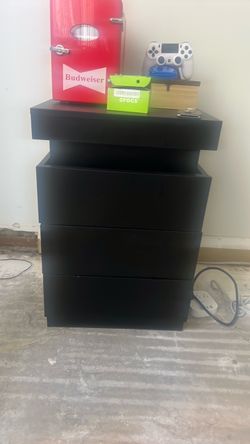 Black nightstand