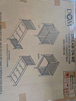 Mini crib with mattress included – all new.