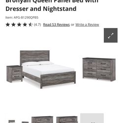Bed And Nightstand READ DESCRIPTION 