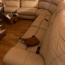 Leather Couch Sectional 
