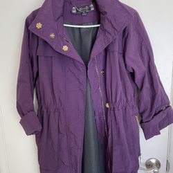 Women’s Rain Coat - Size Small - Color Purple 