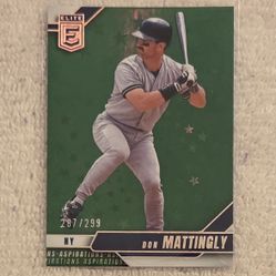 2026 DONRUSS ELITE #28 DON MATTINGLY ASPIRATIONS STARS /299 PANINI NY YANKEES
