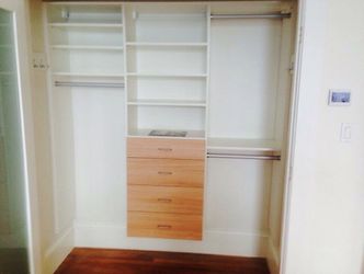 Closet installed for $775.00 This weekend get free accessories!