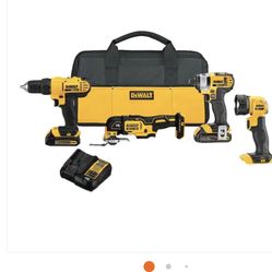 Dewalt 20V MAX Cordless 4 Tool Combo Kit DCK444C2
