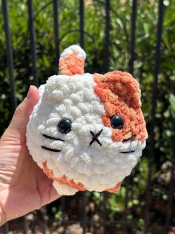 Crochet Loaf Cat plushie 🐈‍⬛ handmade 🐈‍⬛