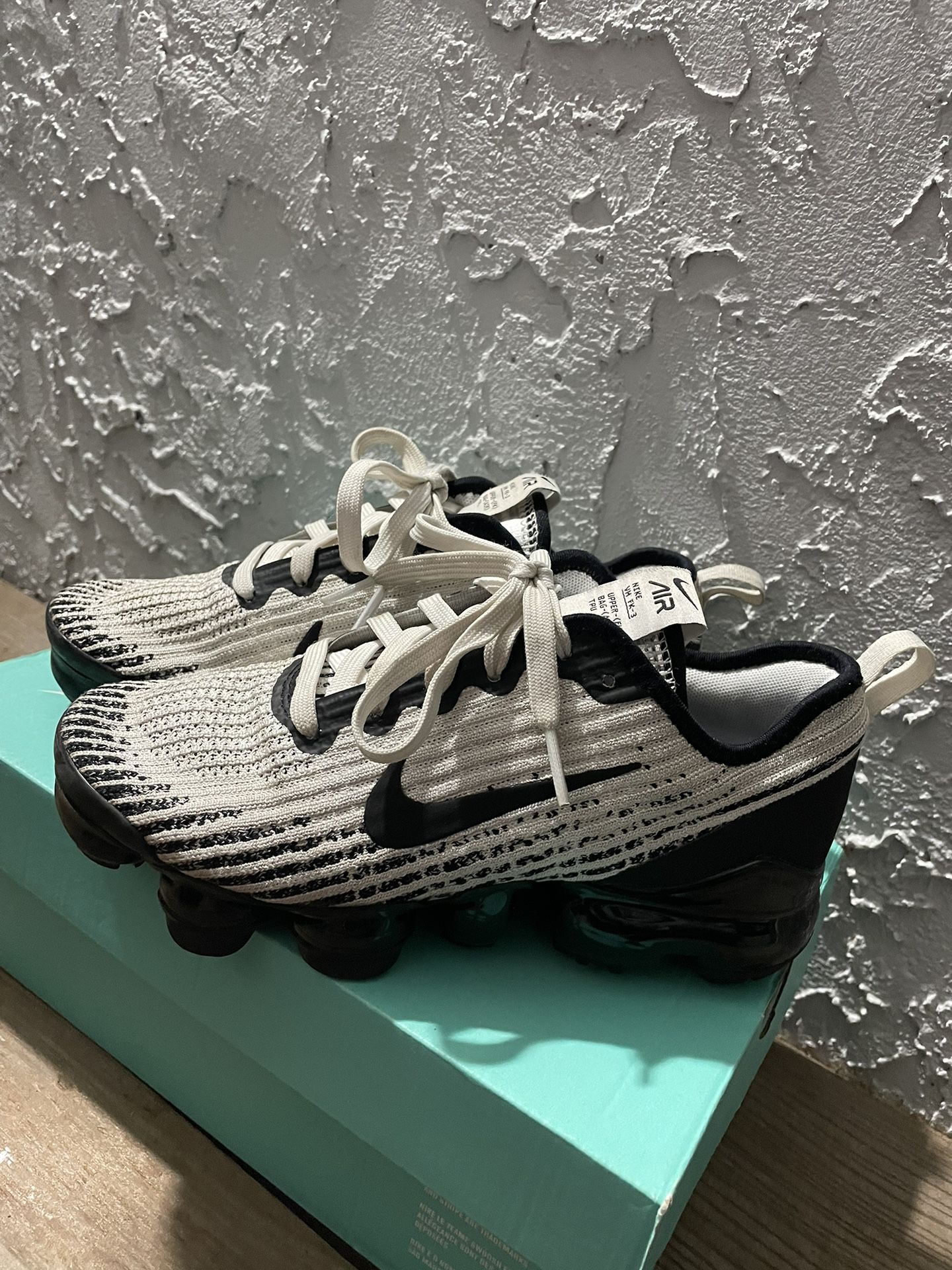 Air vapormax flyknit 3 gs 'white black' outlet