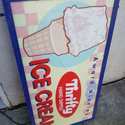 Thrifty Ice Cream Sign