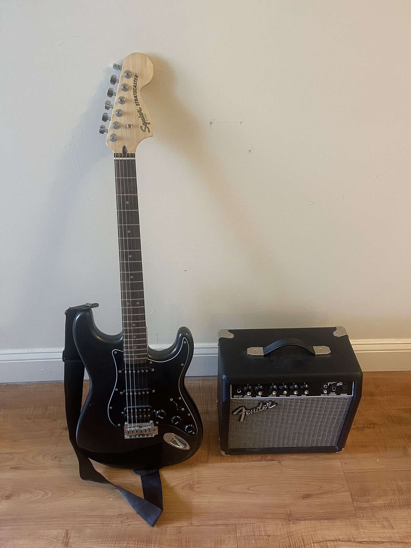 Guitar and Fender Amp