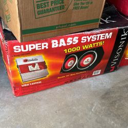 BRAND NEW SEALED SUBWOOFER AND SPEAKER FOR CAR 