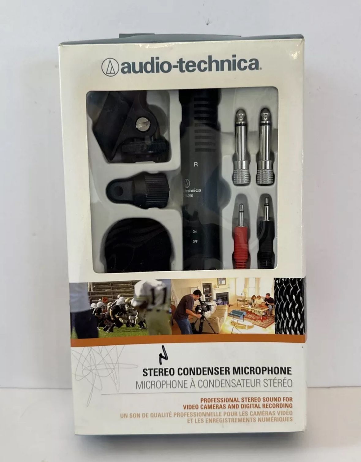 Audio-Technica Consumer ATR6250 Stereo Condenser Video/Recording Microphone