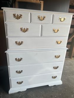 White Tall Dresser