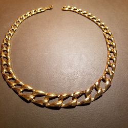 Vinrage Napier goldtone chain link necklace