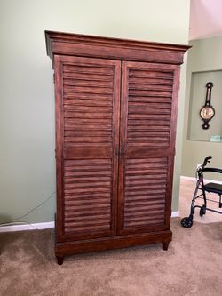 FREE Premium Solid Wood Wardrobe & TV Armoire
