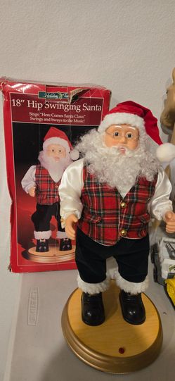 Vintage Musical Hip Swinging Santa Claus – Works Great & Original Box