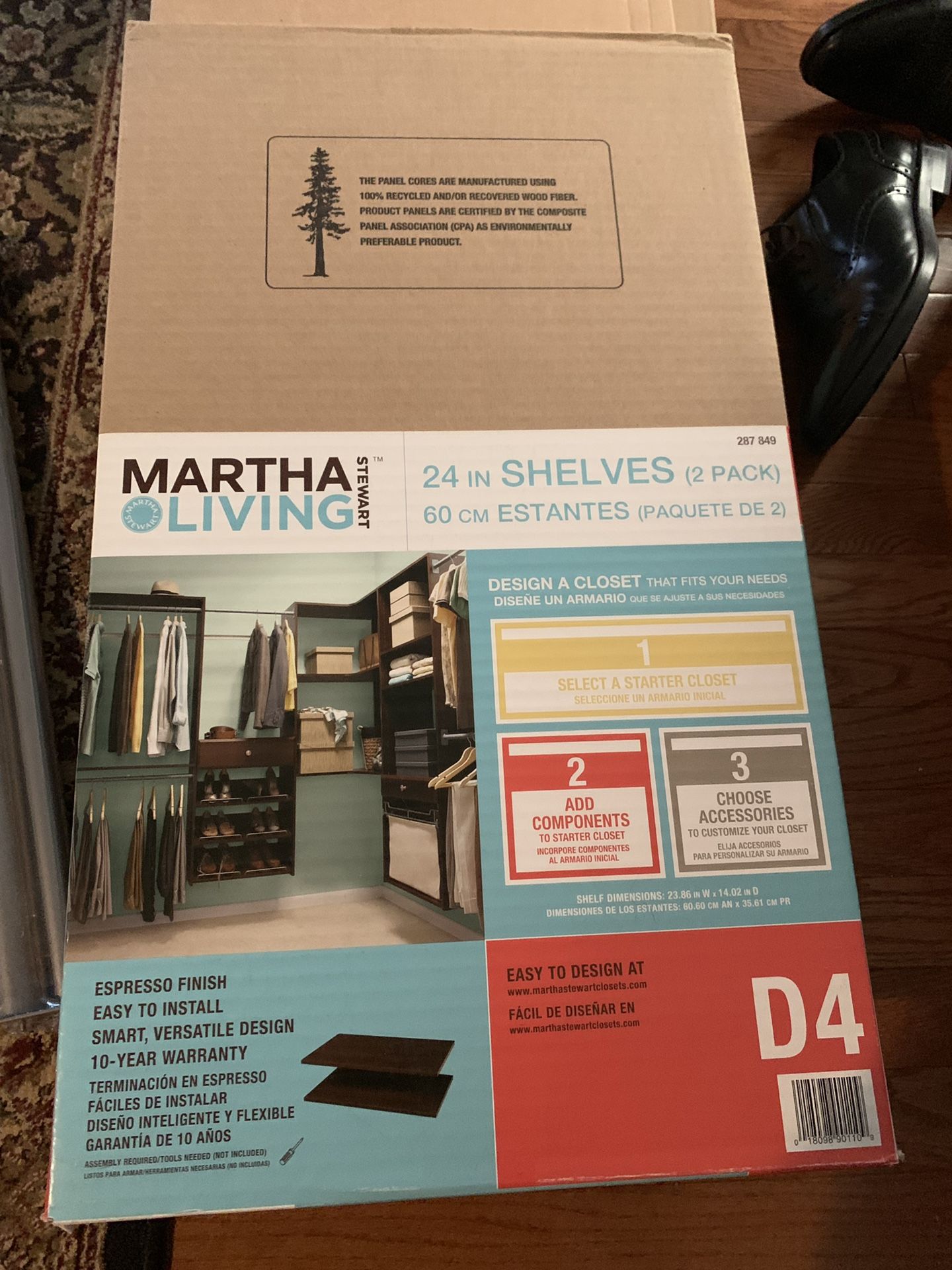 Martha Stewart Closet organizational pieces