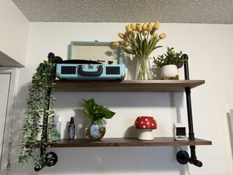 Industrial Floating Pipe Shelf