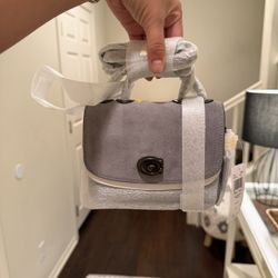 Brand New Mini Coach Top Handle Bag – Gray