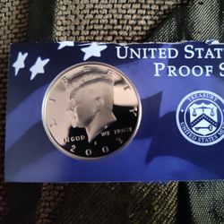 2003 S Proof Silver Half Dollar