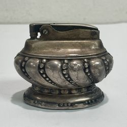 Vintage Ronson Crown ~ Silver Plated Table Cigarette Lighter ~ Art Deco
