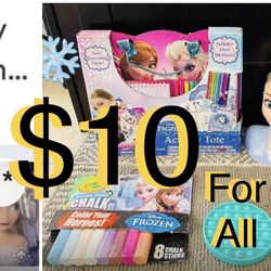 $10 Big Bundle of Disney Frozen Toys 2 Brand new items with Doll & accessories